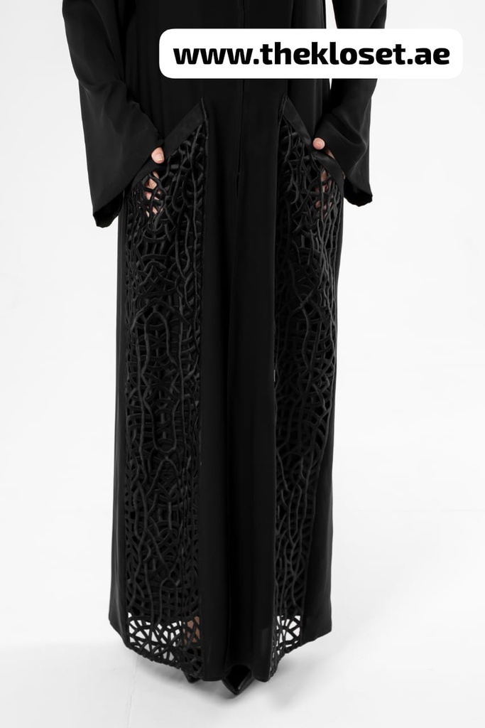 Mosaic black Abaya