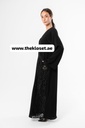 Mosaic black Abaya