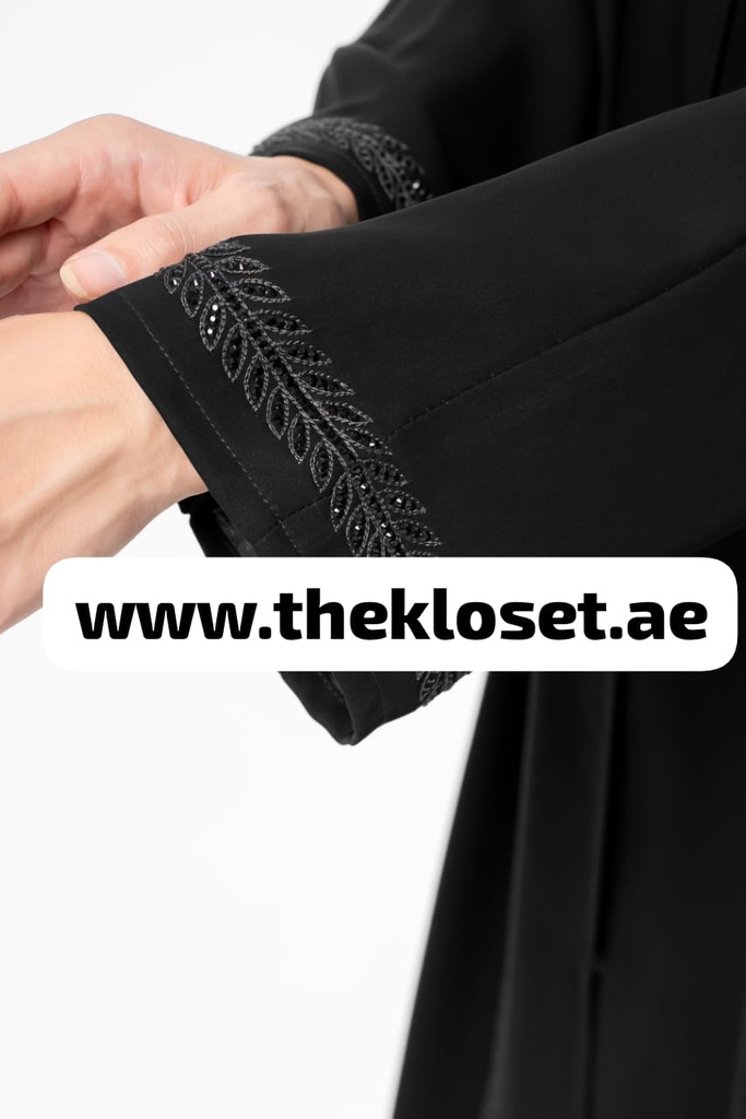 Black Abaya with Sequins