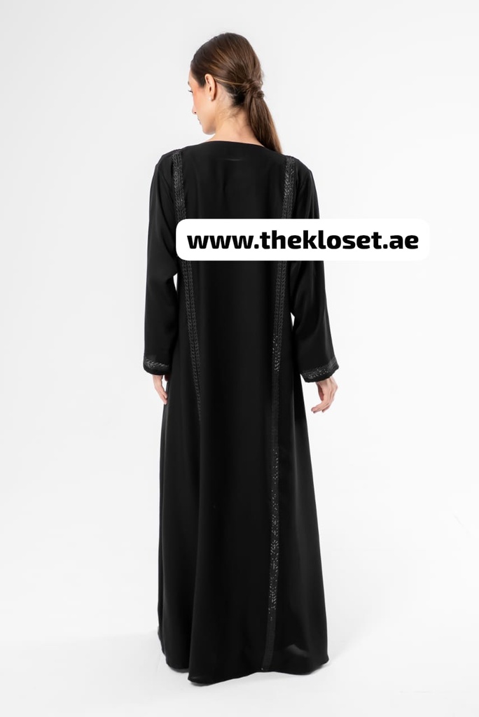 Black Abaya with Sequins