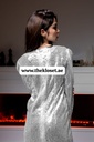  Elegant Sequins Silver Evening Dress