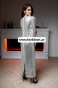  Elegant Sequins Silver Evening Dress
