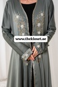 Crepe Beaded Fashion Abaya