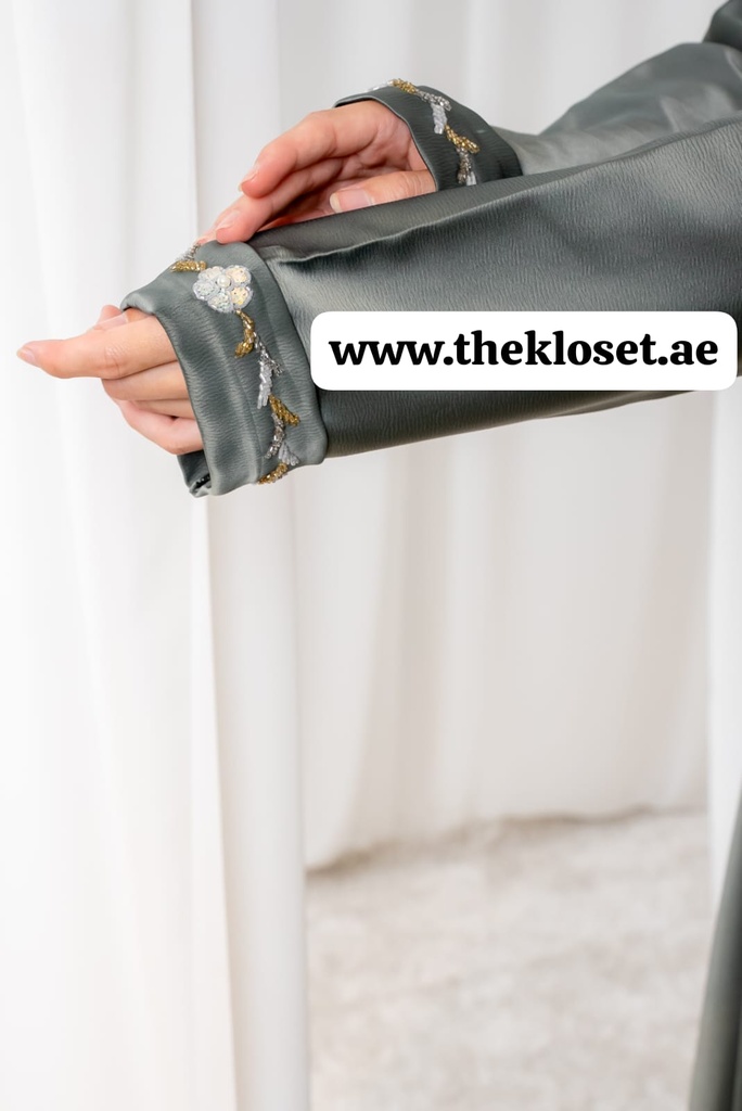 Crepe Beaded Fashion Abaya