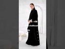 Open Abaya With Silvery Both Side Pocket Design