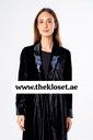 Blue embroidery velvet abaya