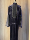Handcrafted Velvet Abaya Featuring Elegant Embroidery 