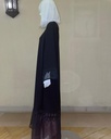Black Abaya With Beaded Design