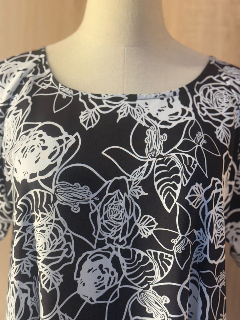 Printed Floral Patient Gown 