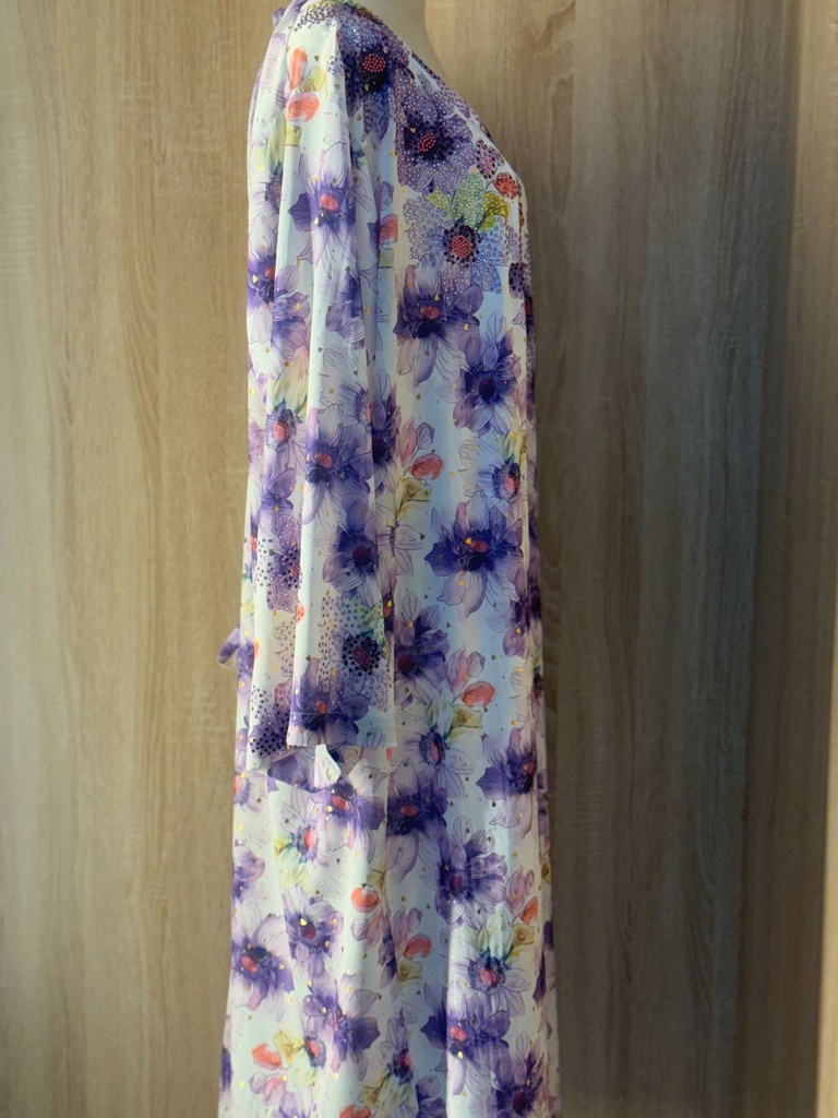 Embellished Floral Patient Gown  