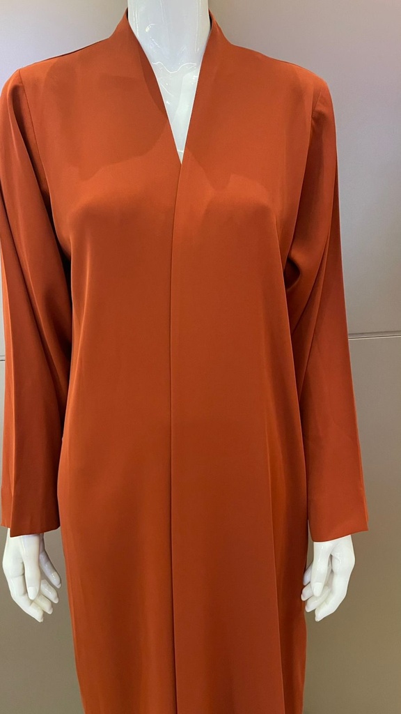 Elegant Sunset Silk Abaya