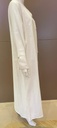 White Abaya with Heart-Shaped Button