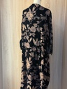 Floral Print Velvet Abaya