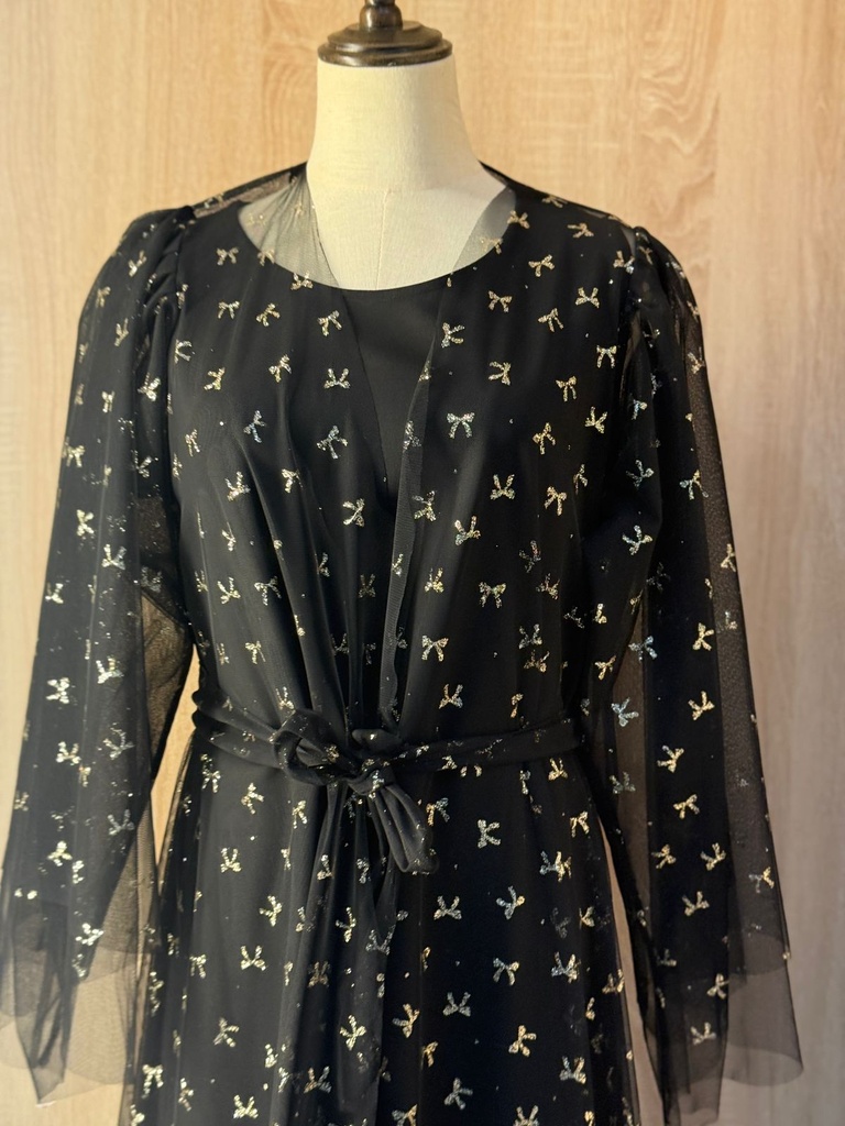 Chiffon Abaya with Elegant Belt