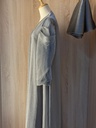 Elegant Shimmery Gray Abaya