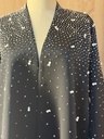 Chic Black Beaded Abaya