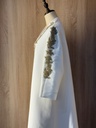 White Abaya With Golden Embroidery 