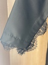 Black Abaya With Lace Trim