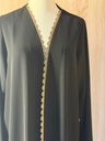 Black Abaya With Gold Trim