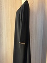 Black Abaya With Gold Trim