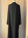 Black Abaya With Gold Trim