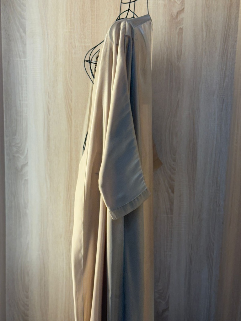Classic Satin Open Abaya