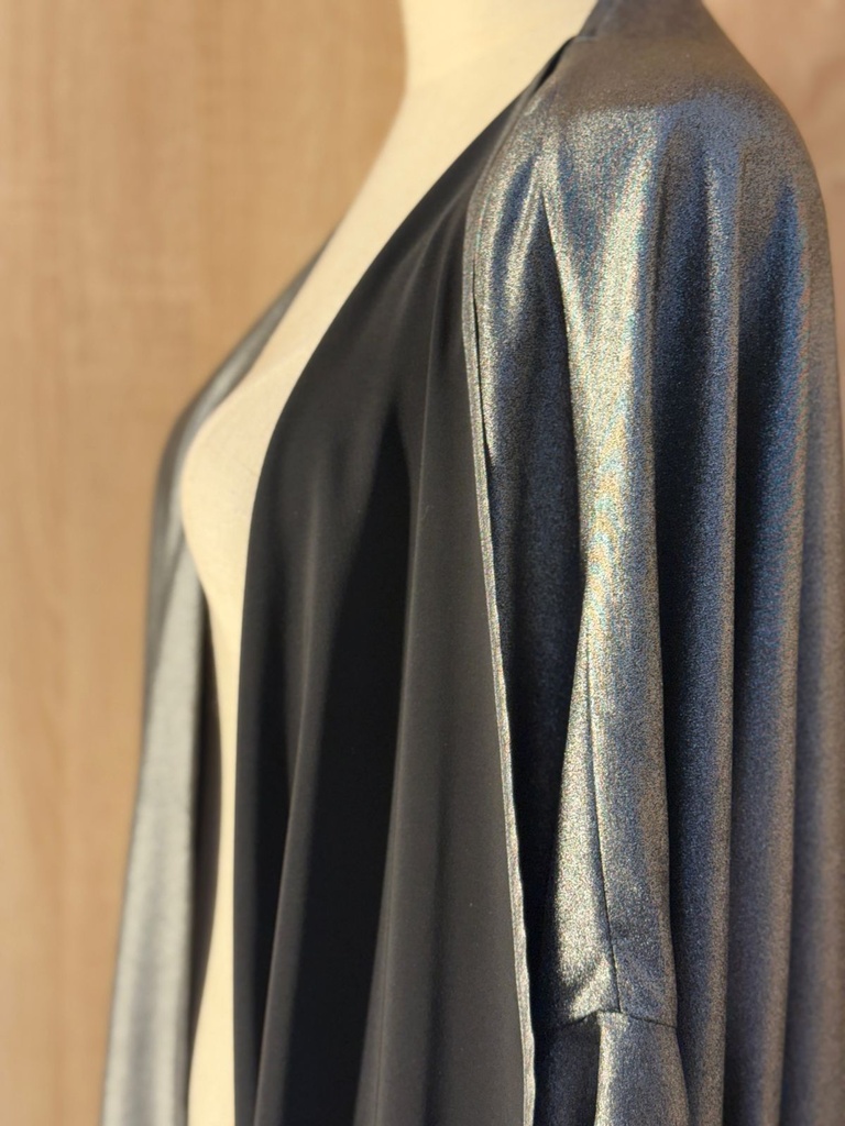 Metallic Silver Abaya