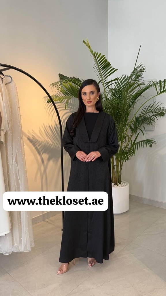 Classic Black Crepe Abaya