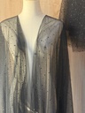  Lace Abaya with  Black Beads and Shella 