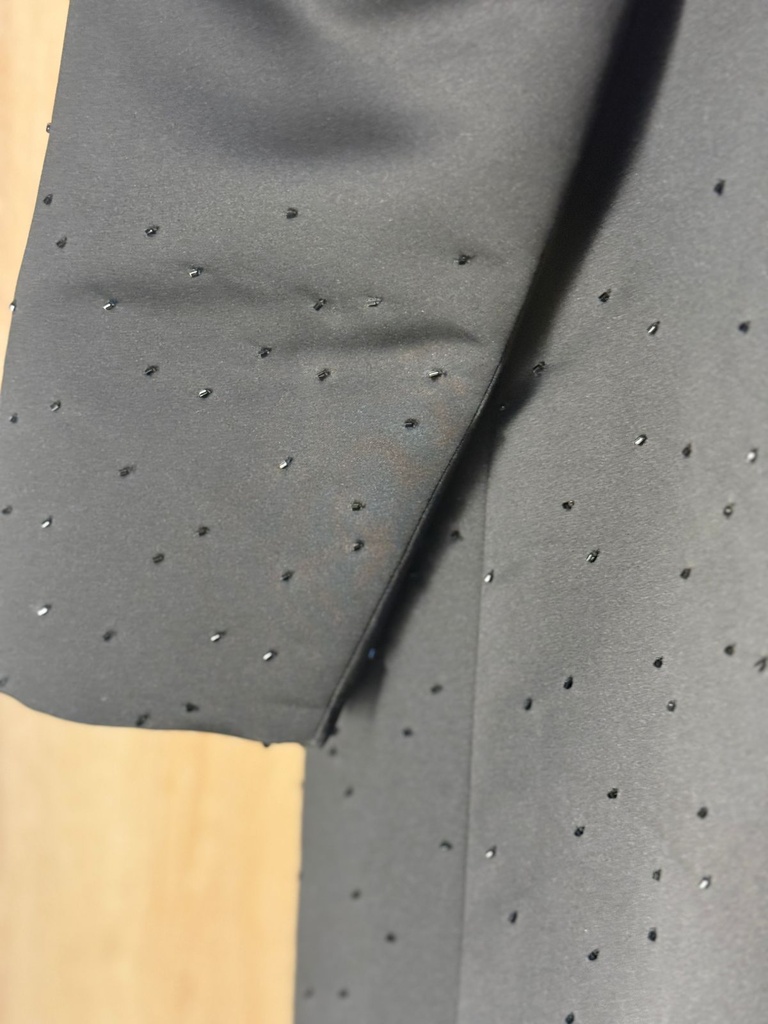 Crystal-Dot Black Abaya