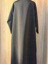 Charming Black Abaya Adorned with Beautiful Beads  