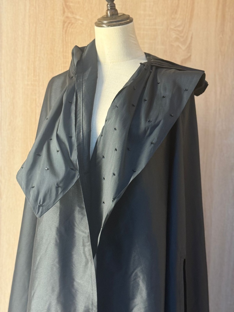Luxe Draped Collar Abaya