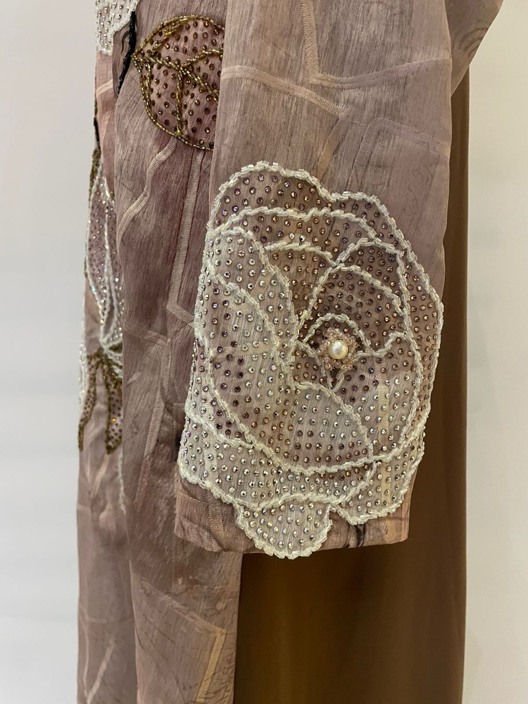 Beautifully Floral Handmade Beaded Dress