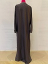 Elegant Grey Jacquard Abaya