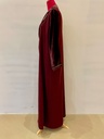 Chic Velvet In Maroon Abaya