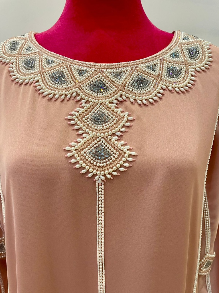 Pearl and Crystal Embellishment Dress