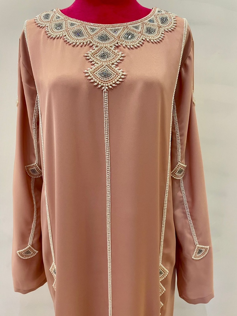 Pearl and Crystal Embellishment Dress