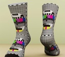 Unisex Retro-Style Mid-Calf Socks