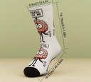 Unisex Outdoor Socks With Brain Print