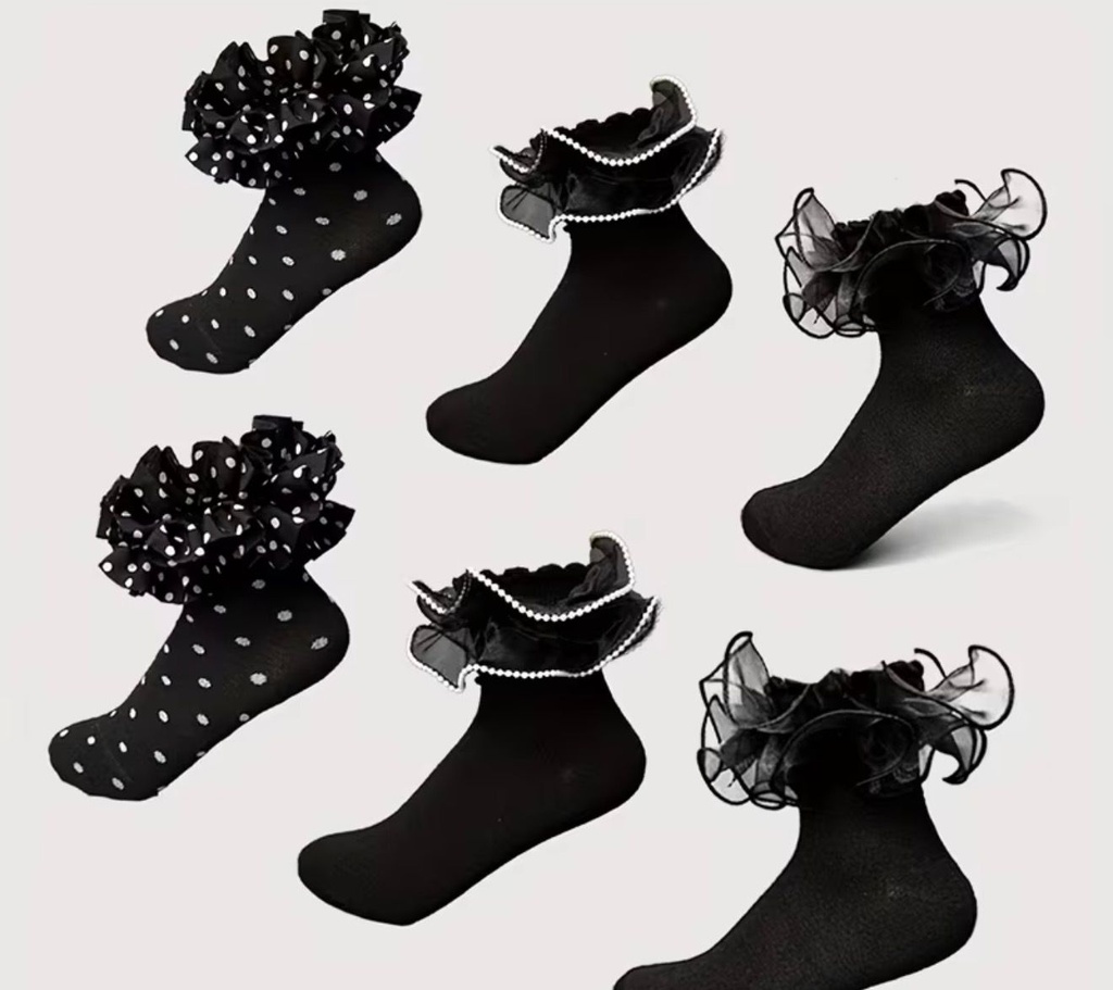 Cute Lace Trim Low-Cut Ankle Socks