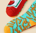 Novelty Socks - Realistic Tomato and French Fries Design