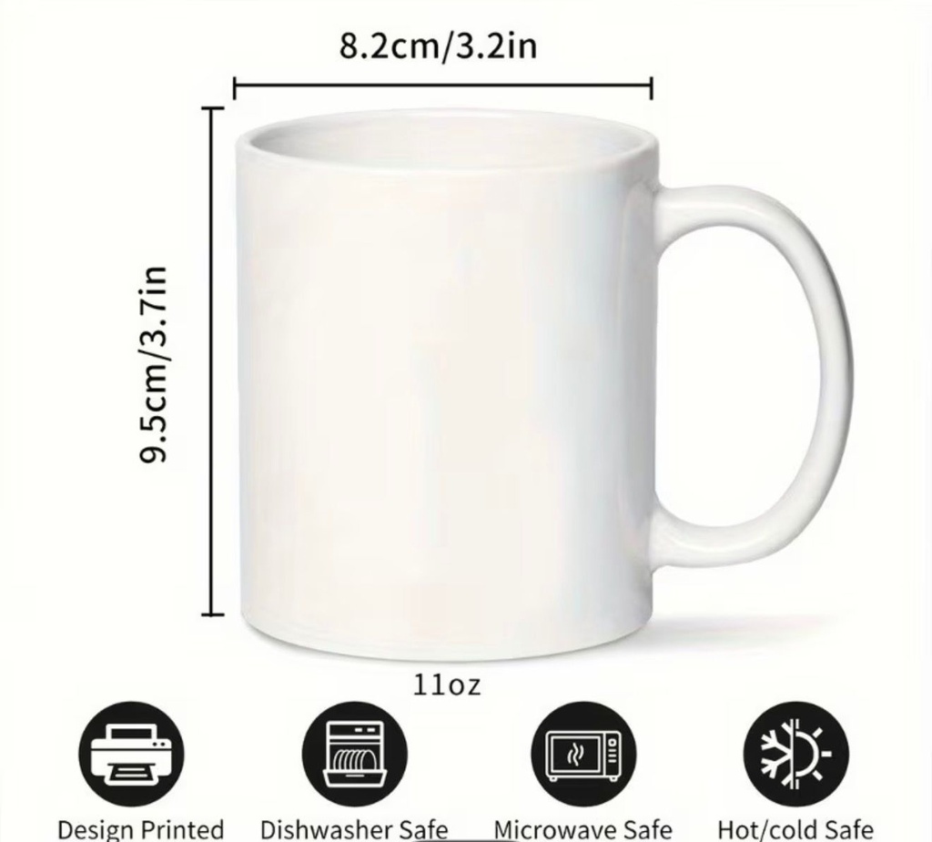 Cute Mug With "Please Use It" Brain Illustration