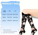 Compression Socks with Floral Pattern – Unisex