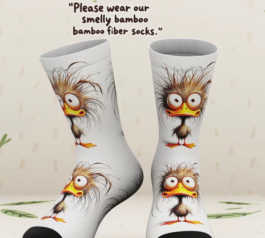 Cute Duck Pattern Unisex Socks