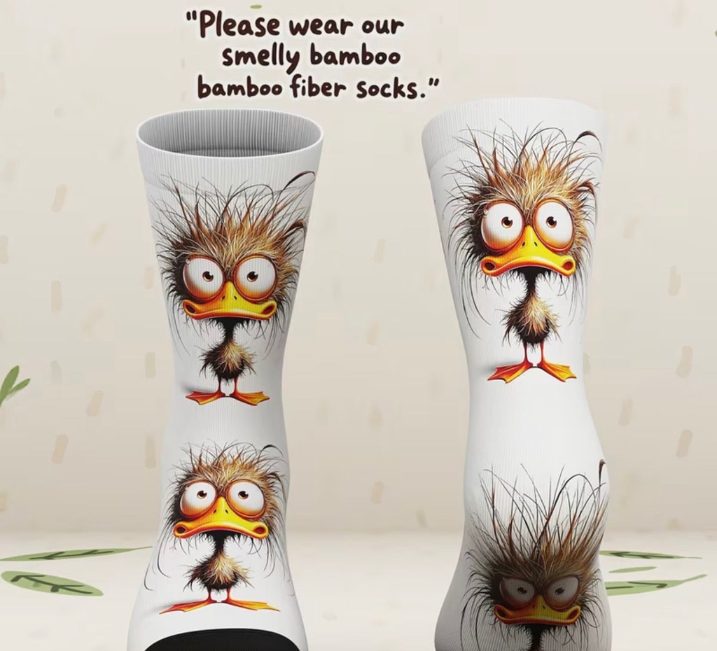 Cute Duck Pattern Unisex Socks