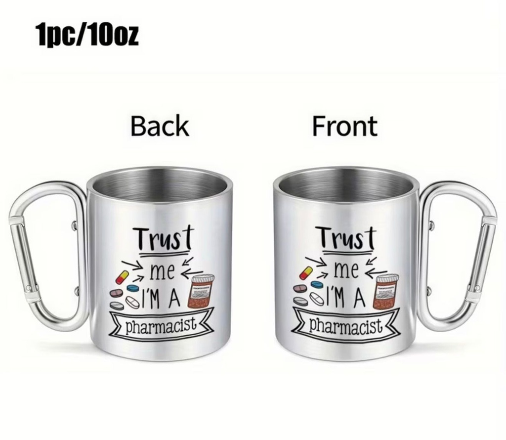 Pharmacy-Themed Enamel Mug