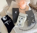  Cartoon Sheep Pattern Mid-Calf Socks