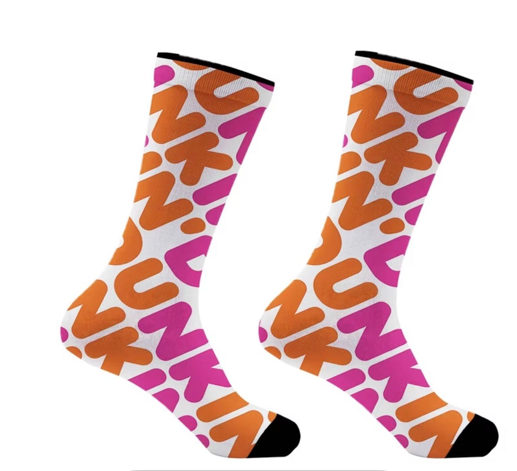 Coffee Brand Logo Print Novelty Socks – Unisex