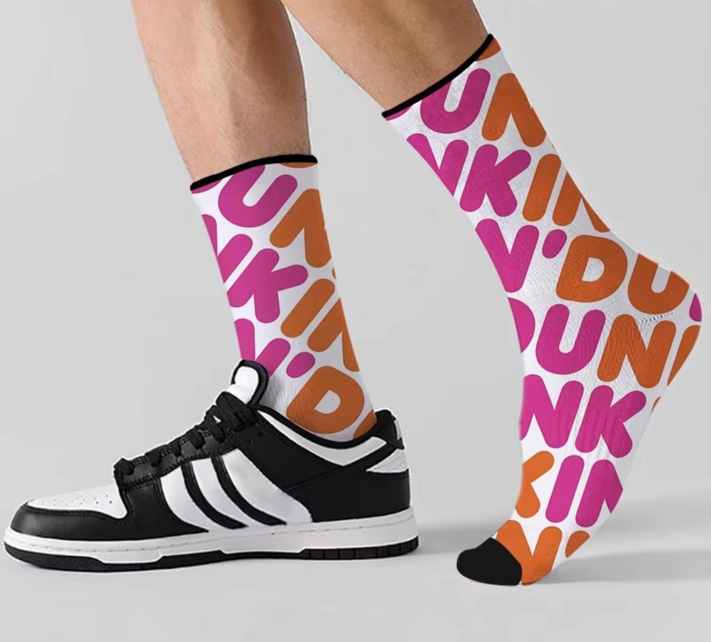 Coffee Brand Logo Print Novelty Socks – Unisex