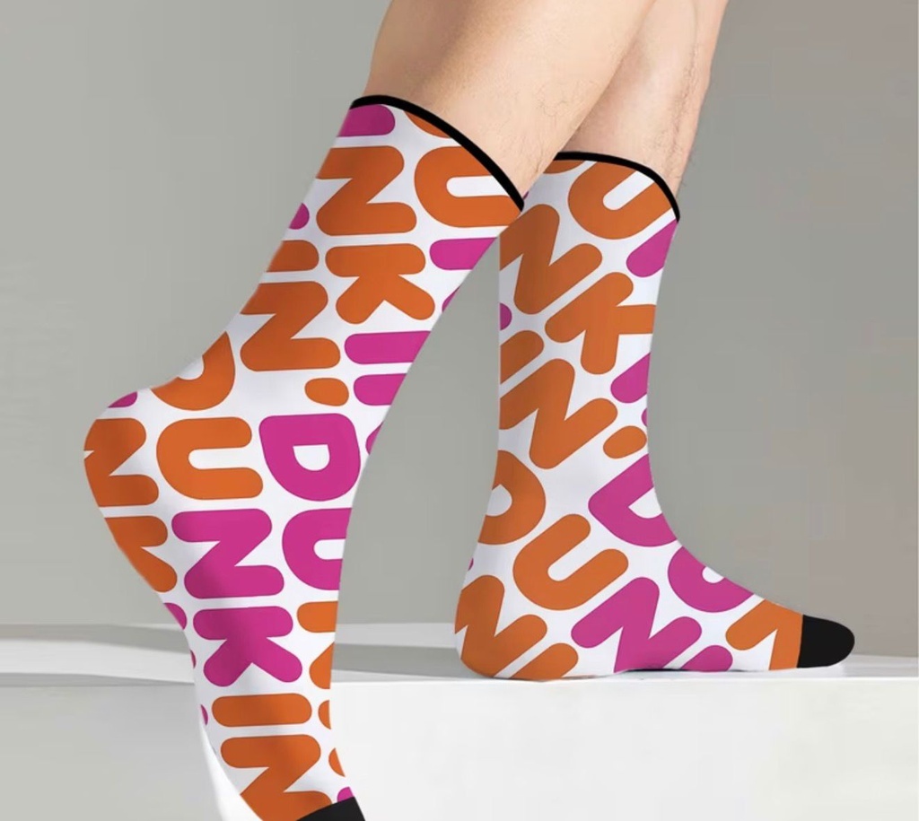 Coffee Brand Logo Print Novelty Socks – Unisex